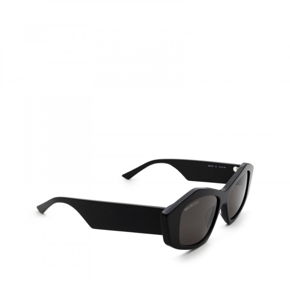 NEW BALENCIAGA GEOMETRIC SUNGLASSES BLACK WOMEN'S EYEWEAR BALENCIAGA BB0106S 001 - Picture 4 of 10